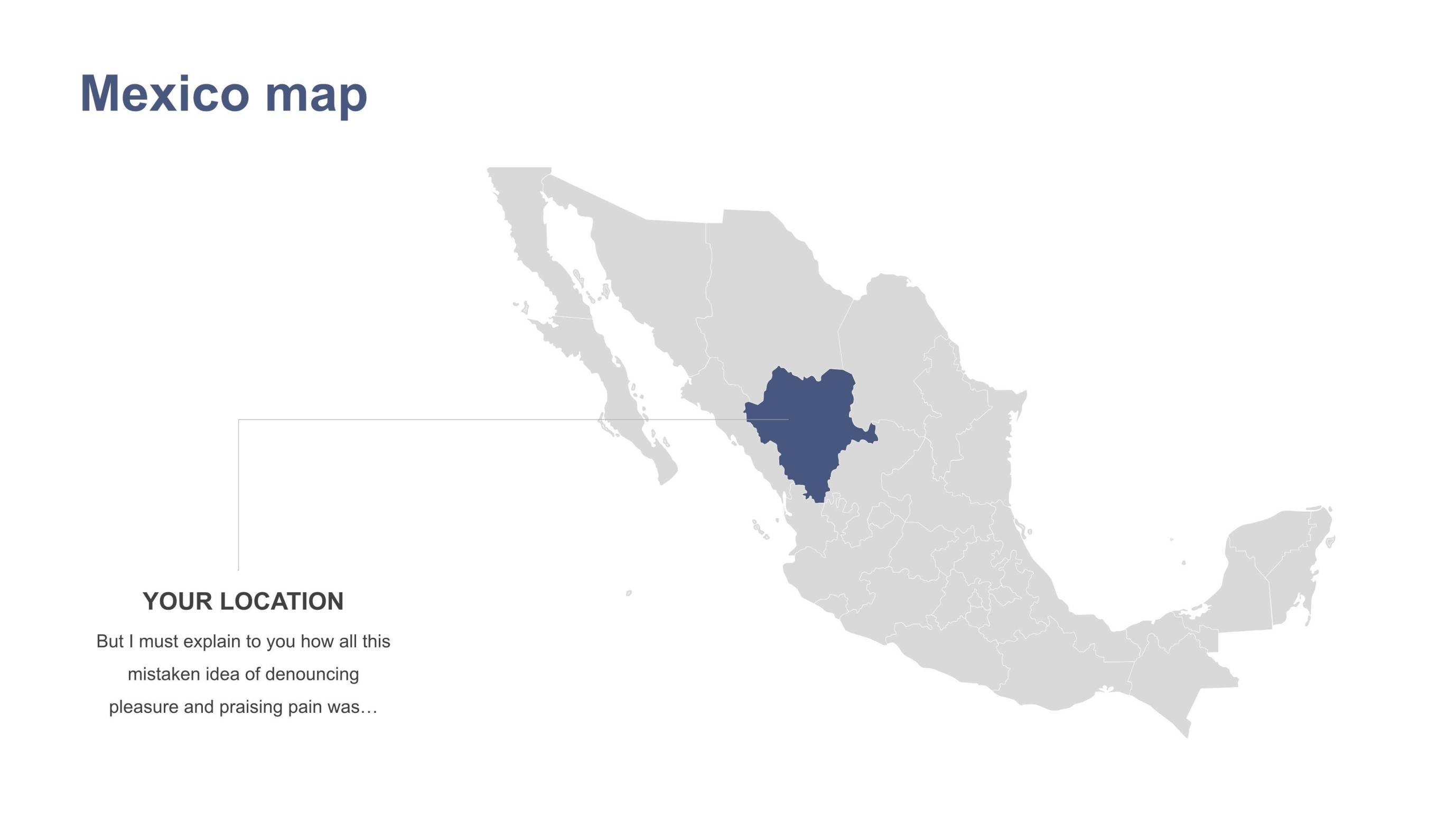 灰蓝色世界地图PPT9