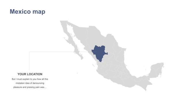 灰蓝色世界地图PPT9