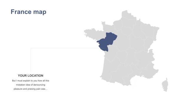 灰蓝色世界地图PPT1