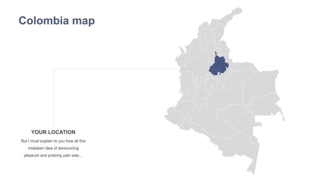 灰蓝色世界地图PPT2