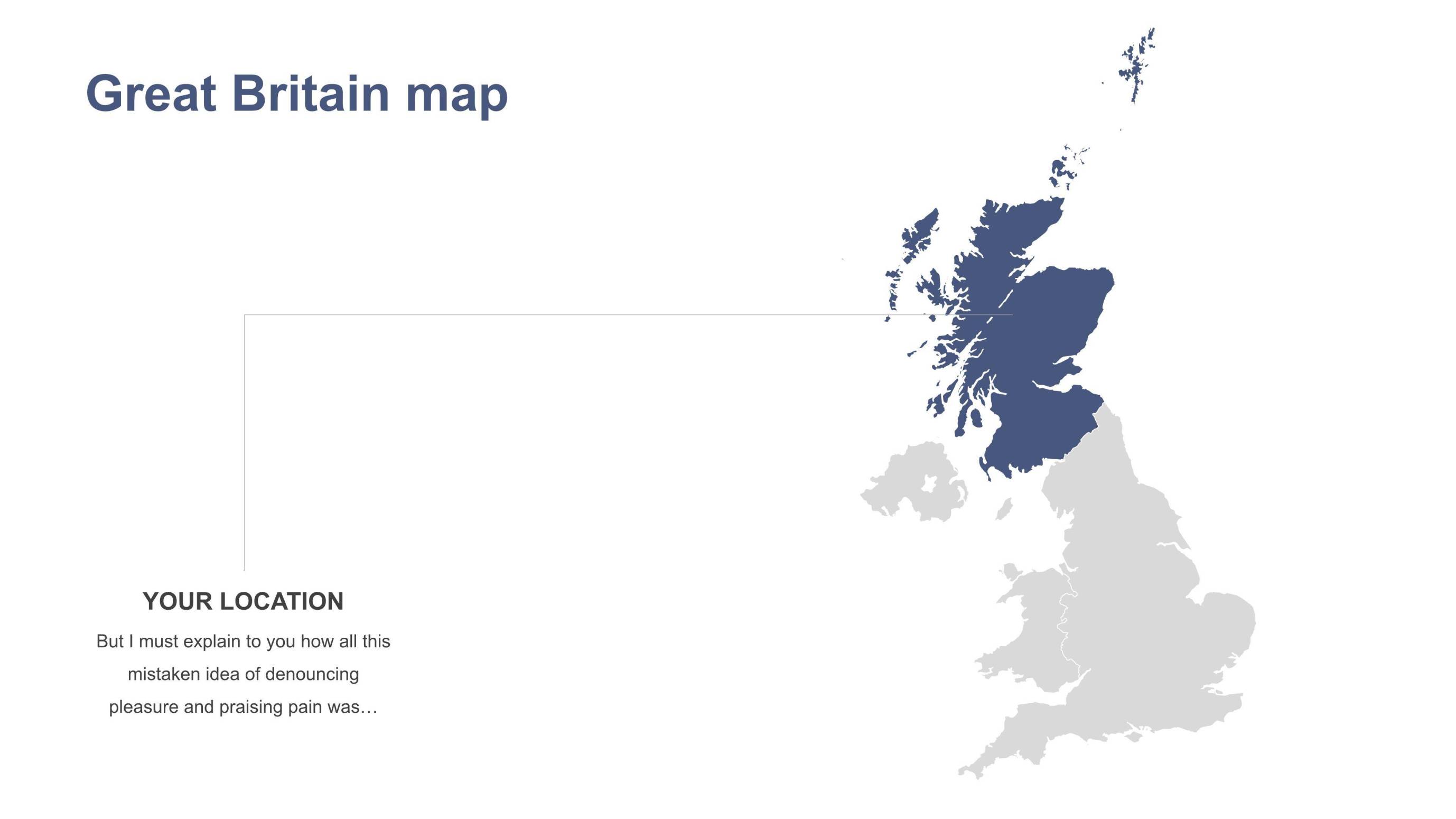 灰蓝色世界地图PPT3