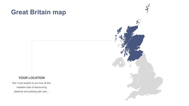 灰蓝色世界地图PPT3