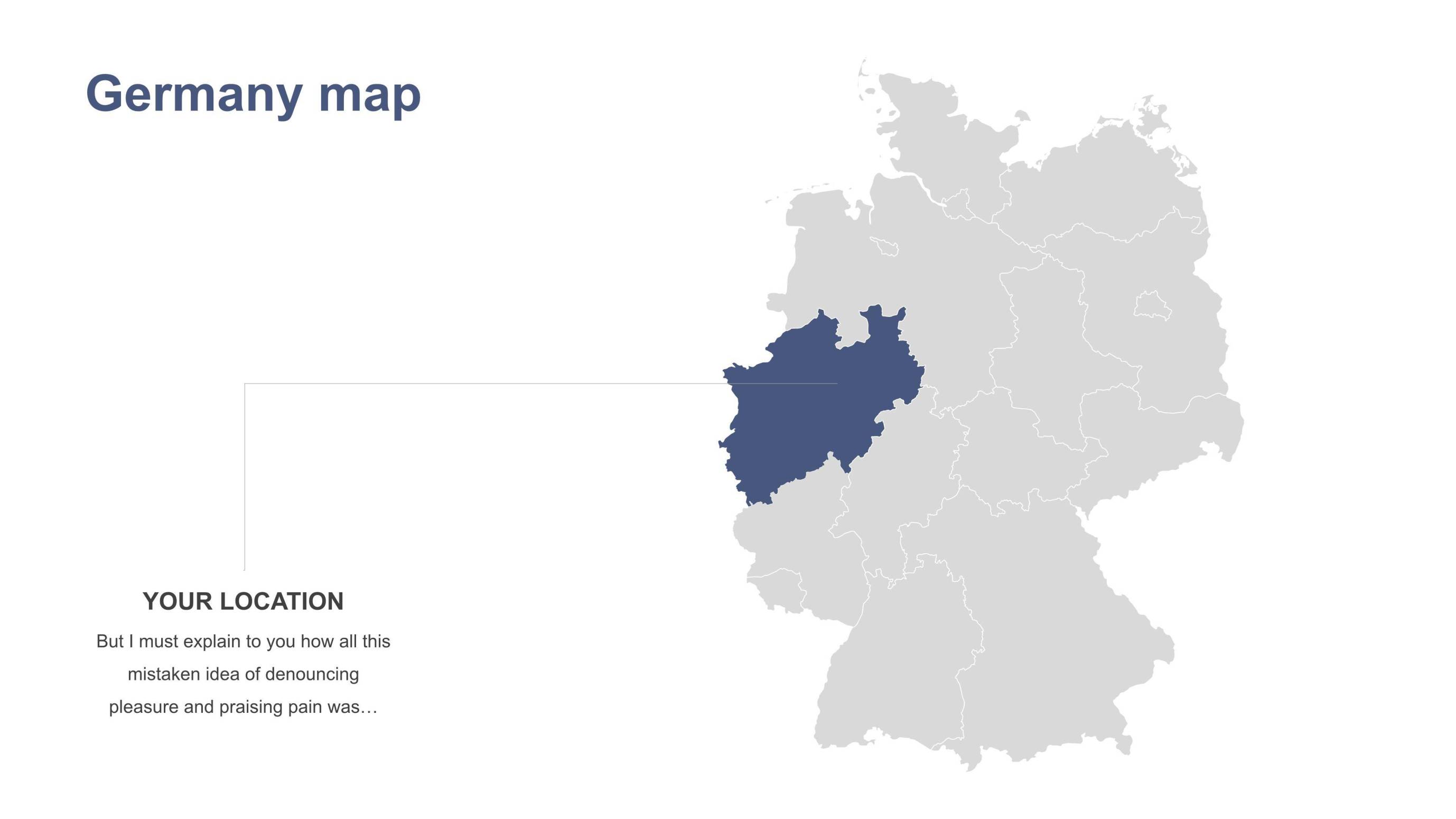 灰蓝色世界地图PPT4