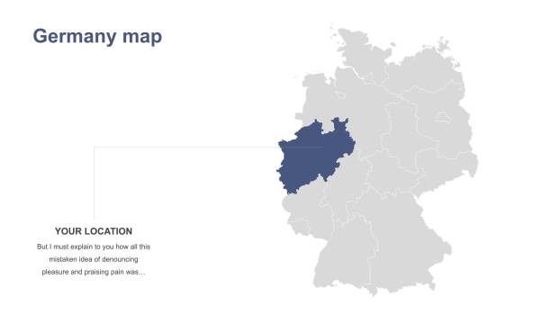 灰蓝色世界地图PPT4