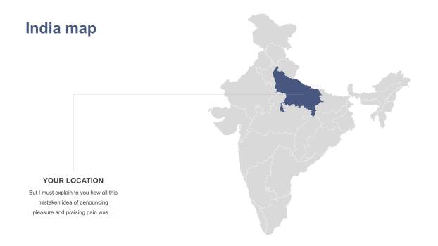 灰蓝色世界地图PPT5