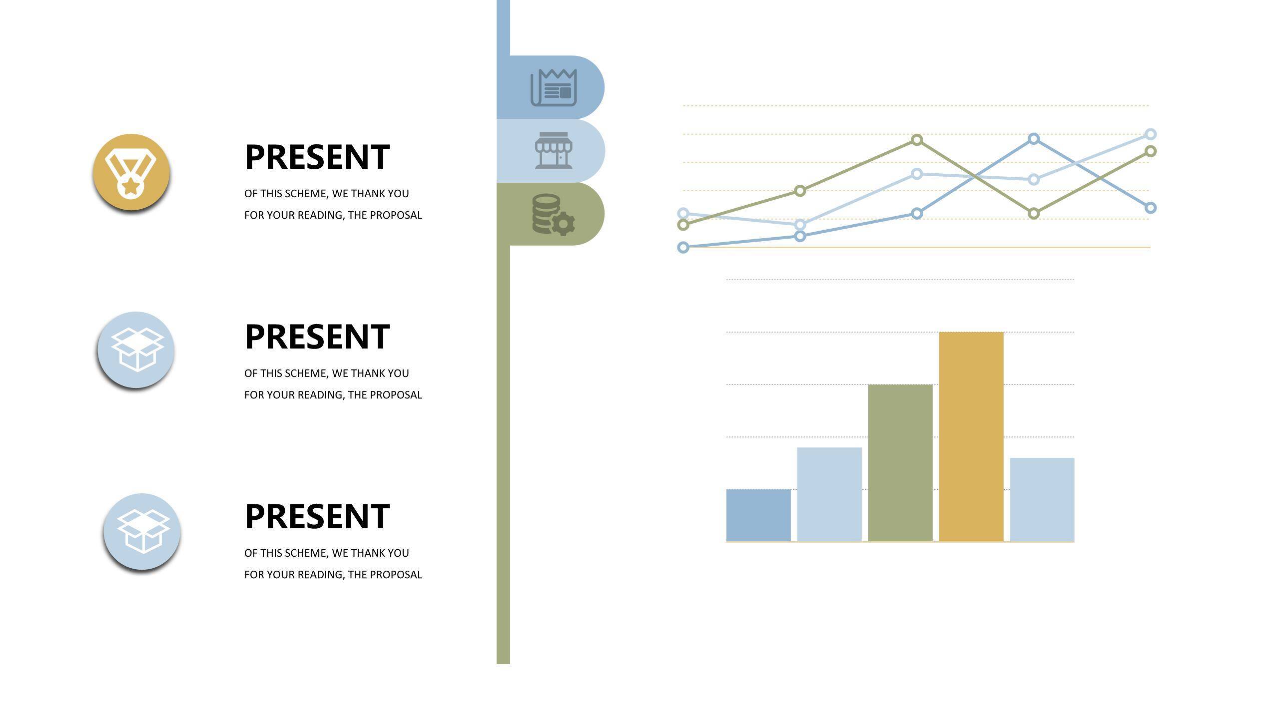混色总分关系PPT图表模板9