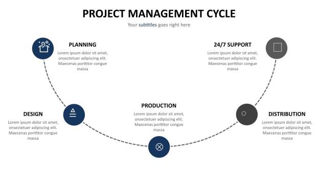 极简风格设计PPT图表模板1