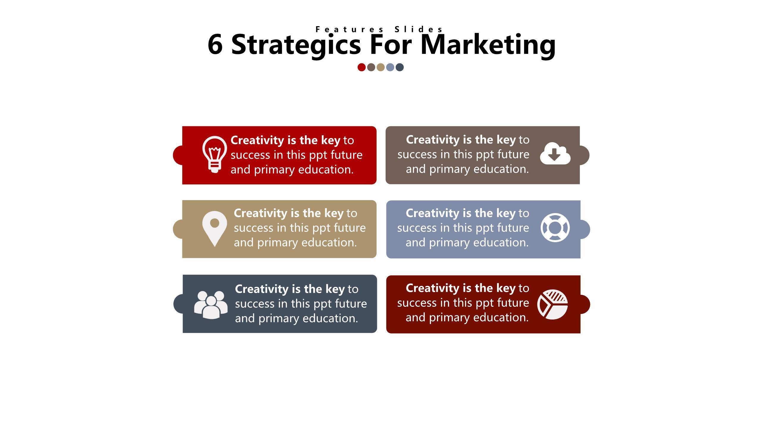 简约递进逻辑PPT图表模板8