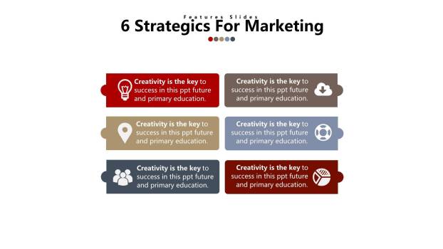 简约递进逻辑PPT图表模板8