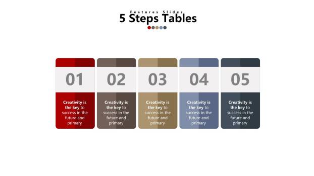 简约递进逻辑PPT图表模板2