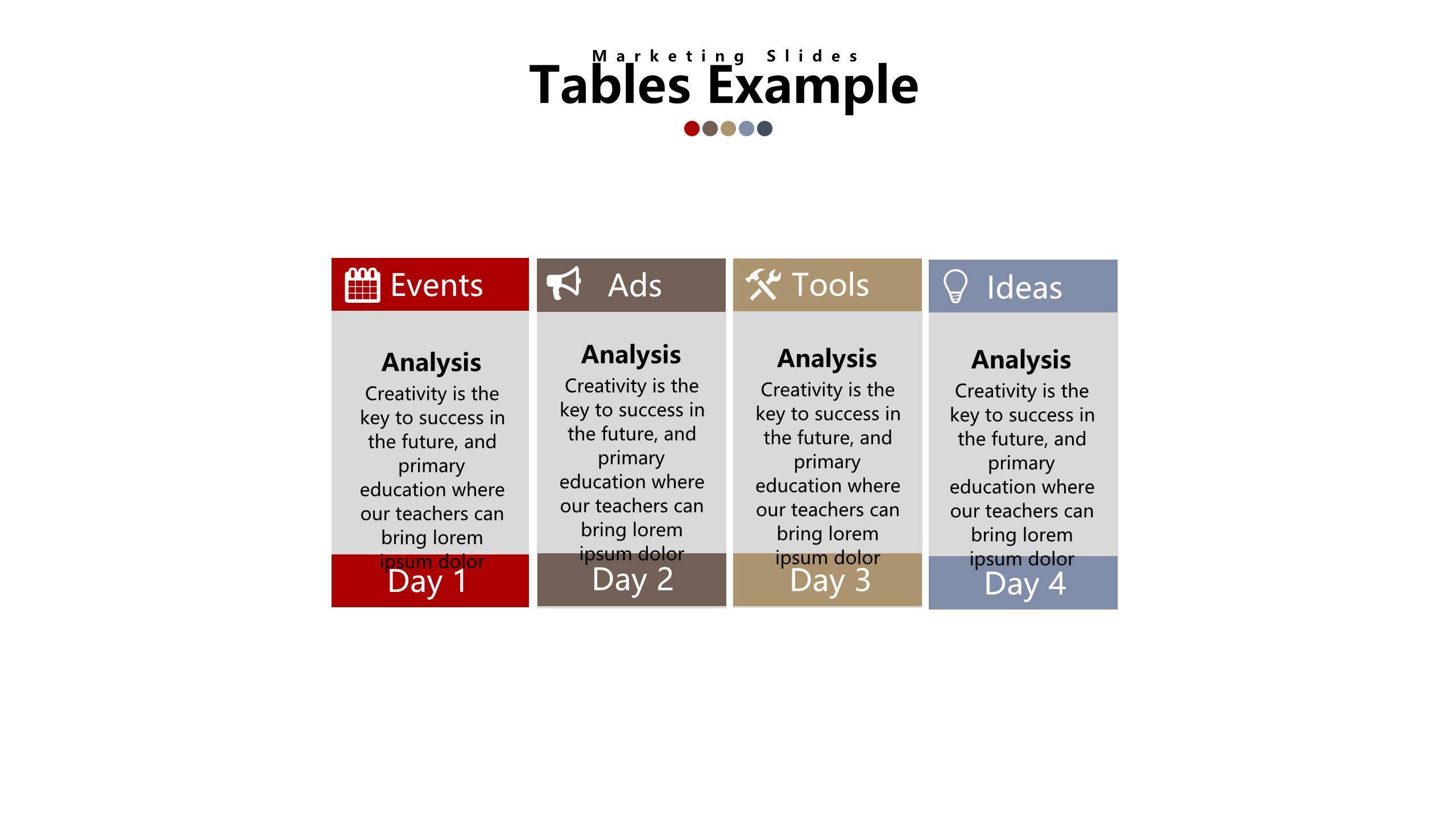 简约递进逻辑PPT图表模板3