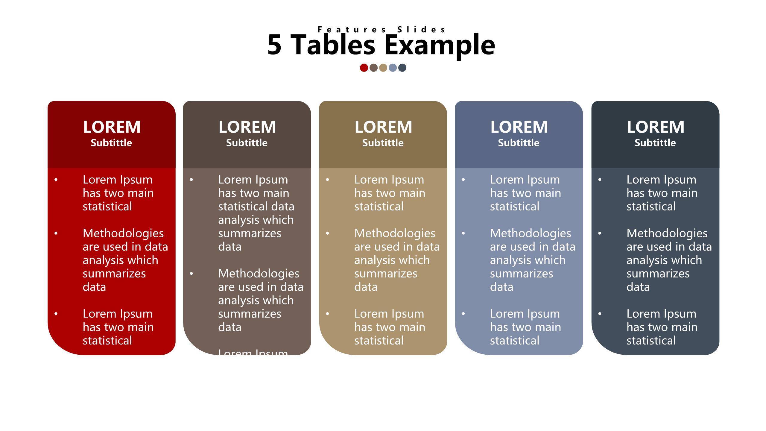 简约递进逻辑PPT图表模板4