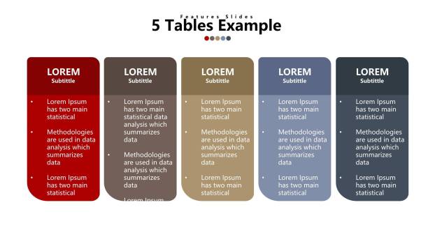 简约递进逻辑PPT图表模板4