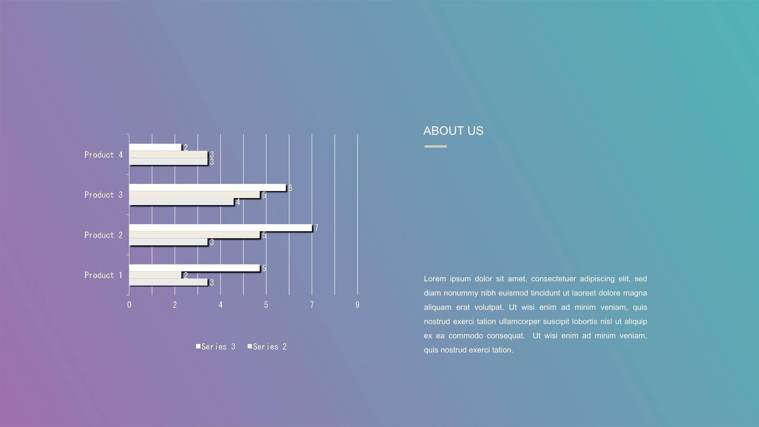 渐变ISO设计商务PPT图表模板8