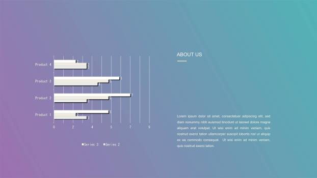渐变ISO设计商务PPT图表模板8