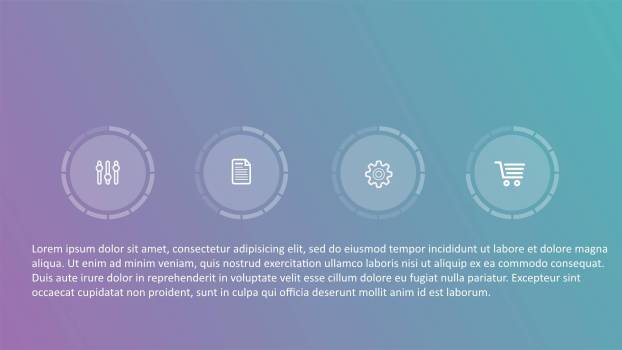 渐变ISO设计商务PPT图表模板1