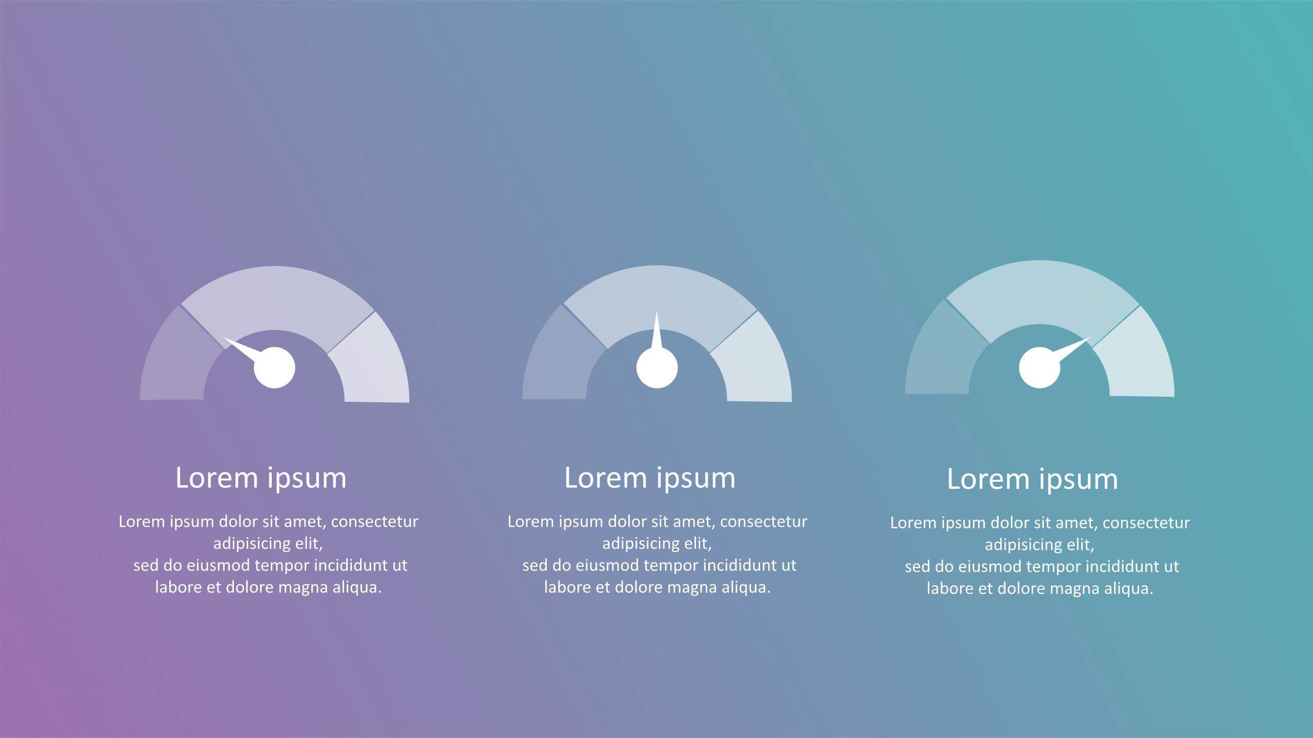 渐变ISO设计商务PPT图表模板7