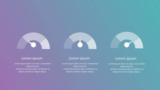 渐变ISO设计商务PPT图表模板7