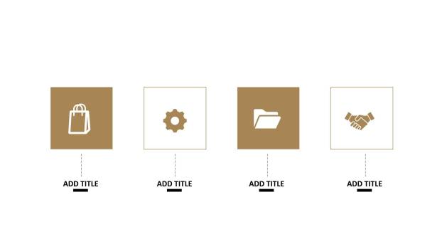 金色图表PPT图表模板2