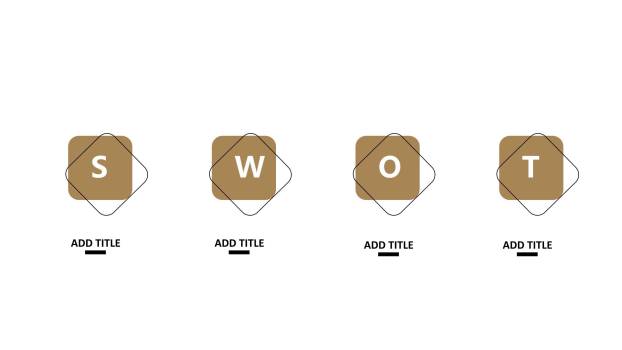 金色图表PPT图表模板4