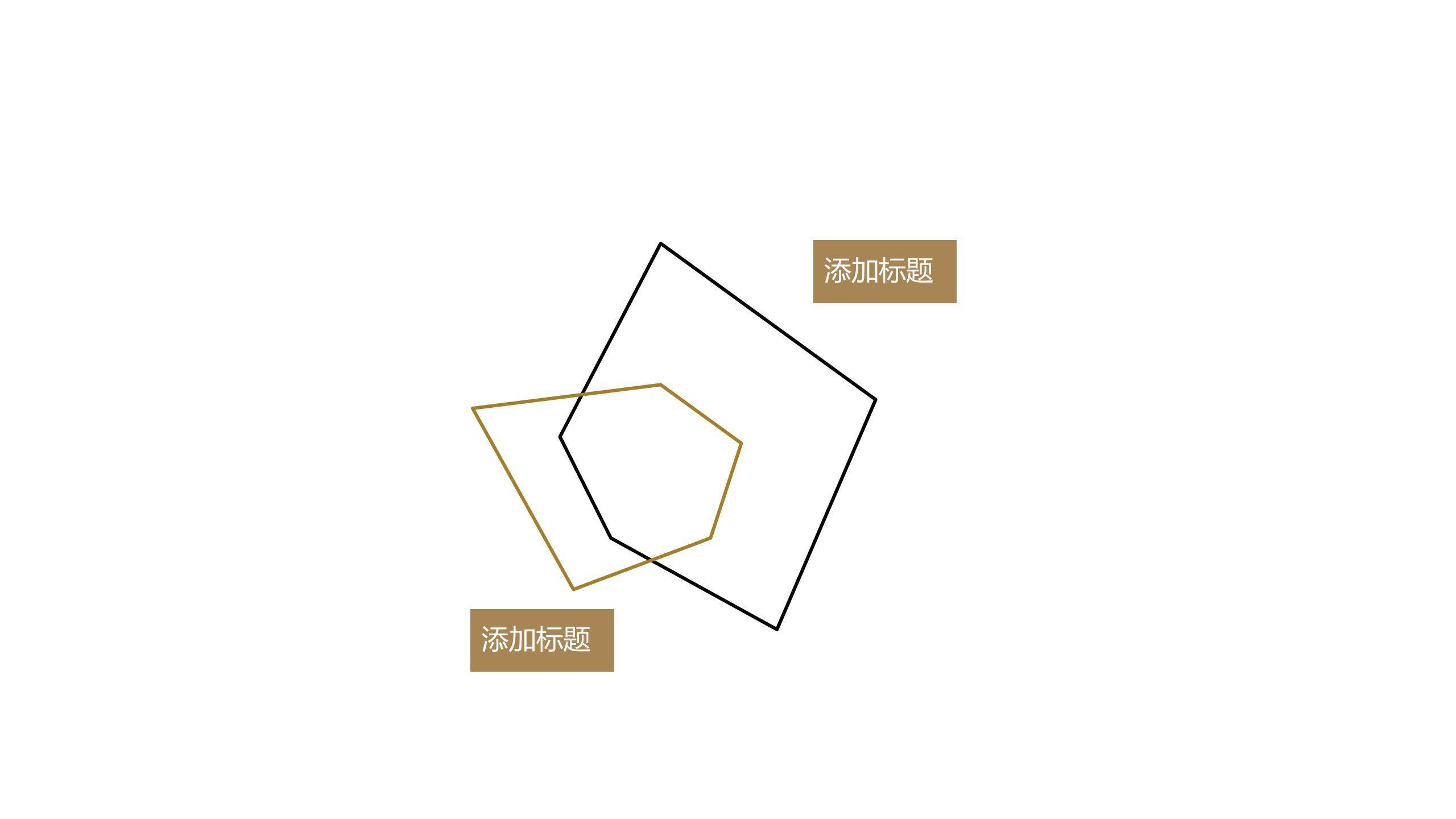 金色图表PPT图表模板5