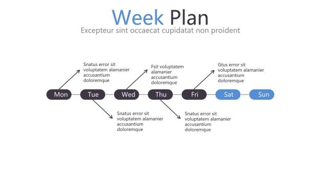 经典蓝黑PPT图表2