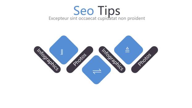 经典蓝黑PPT图表7