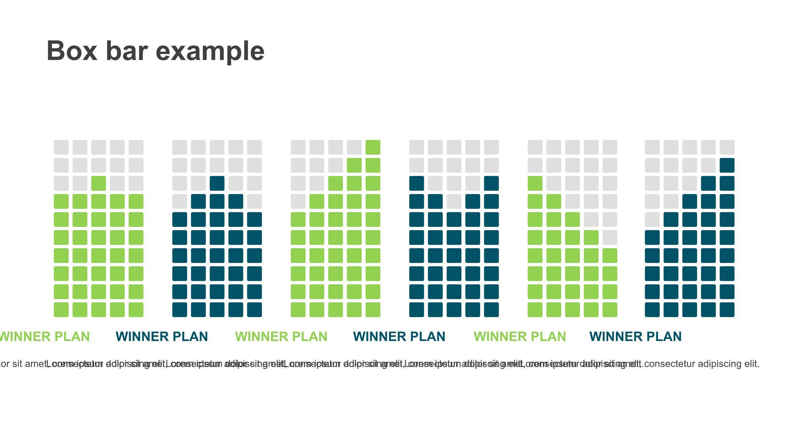 经典绿色设计商务PPT图表模板6