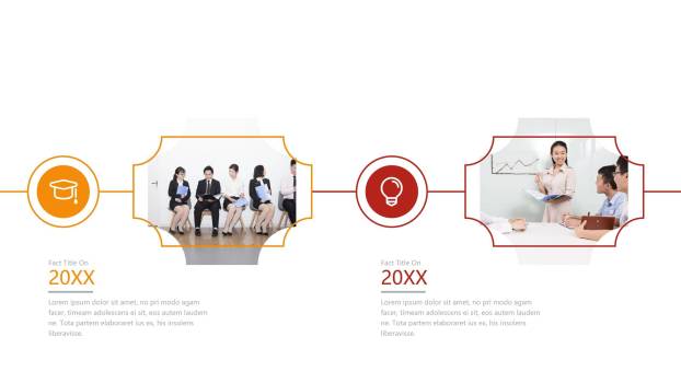 经典时间轴PPT图表模板8