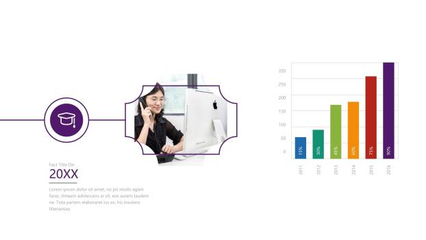 经典时间轴PPT图表模板9