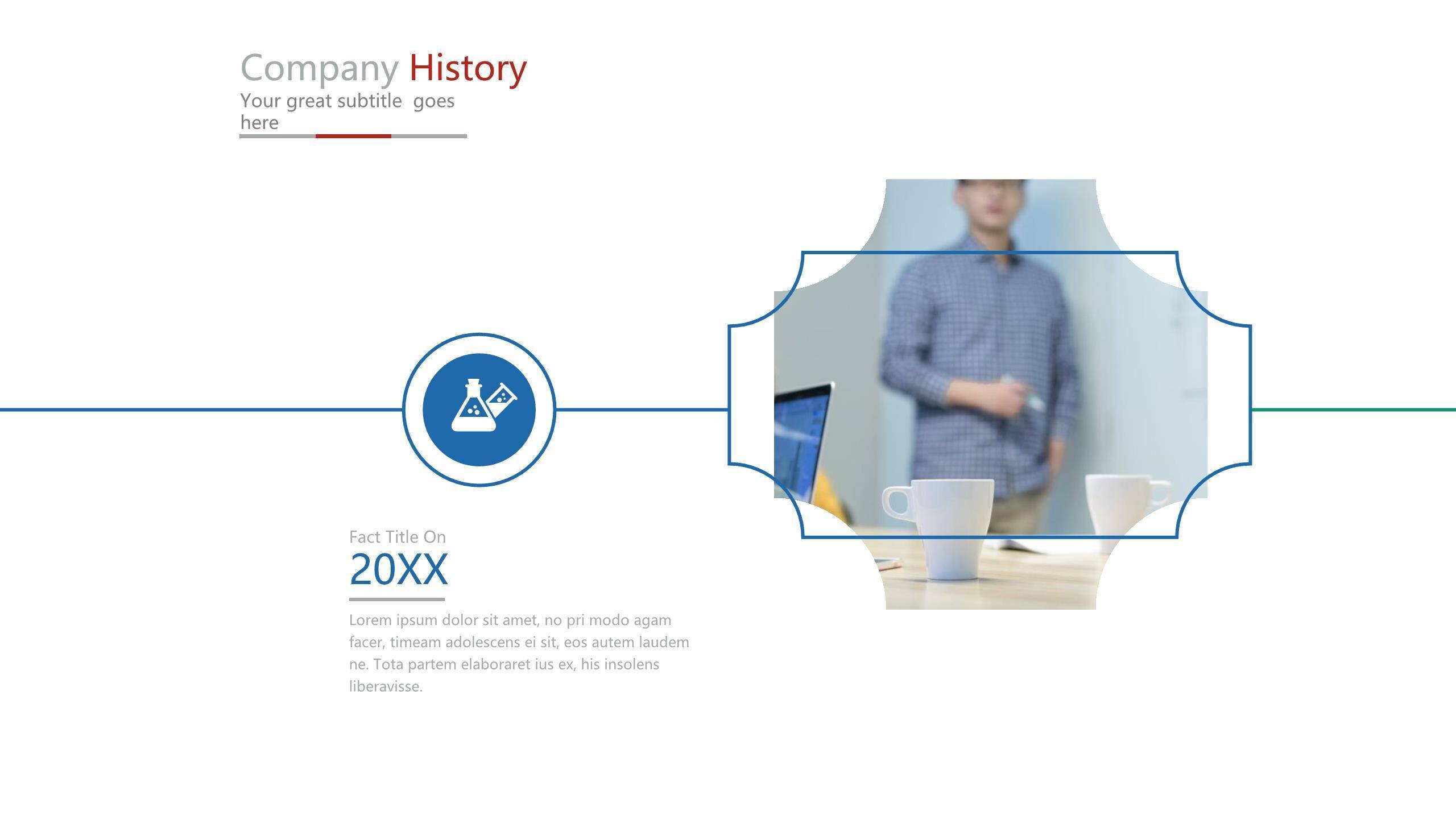 经典时间轴PPT图表模板6