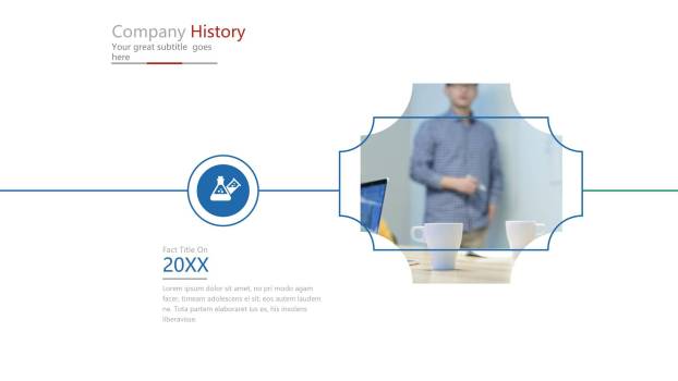 经典时间轴PPT图表模板6