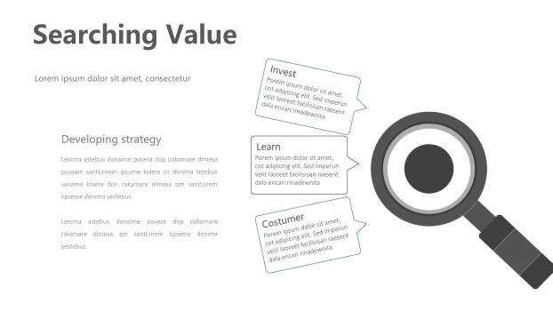 蓝黑递进并列关系PPT图表模板4