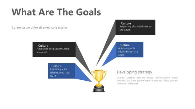 蓝黑递进并列关系PPT图表模板5