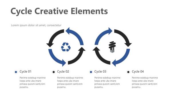 蓝黑递进并列关系PPT图表模板6