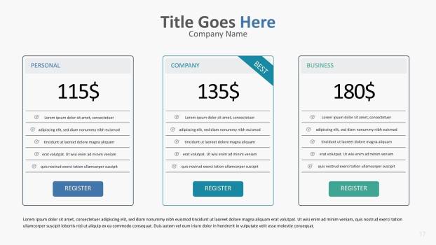 蓝绿色数据统计ppt图表模板8