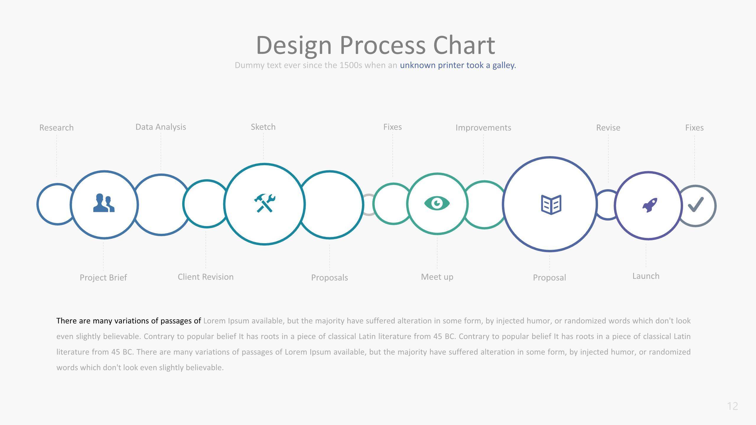 蓝绿色数据统计ppt图表模板3