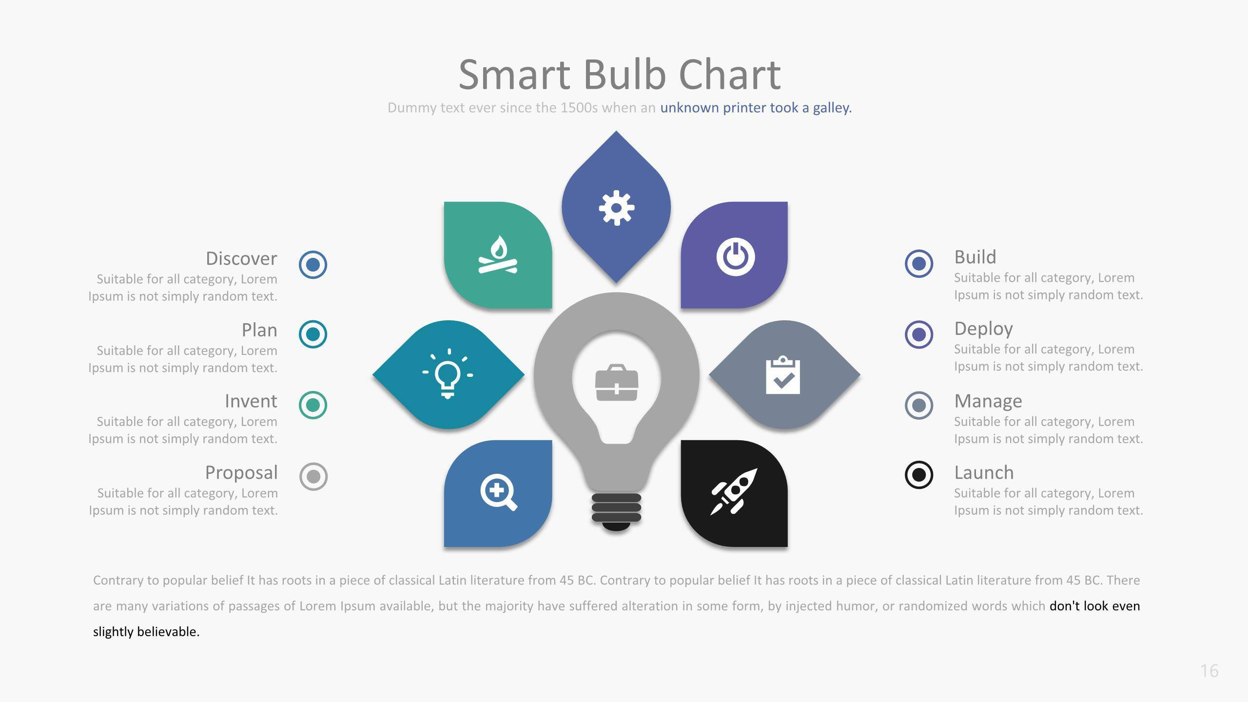 蓝绿色数据统计ppt图表模板7