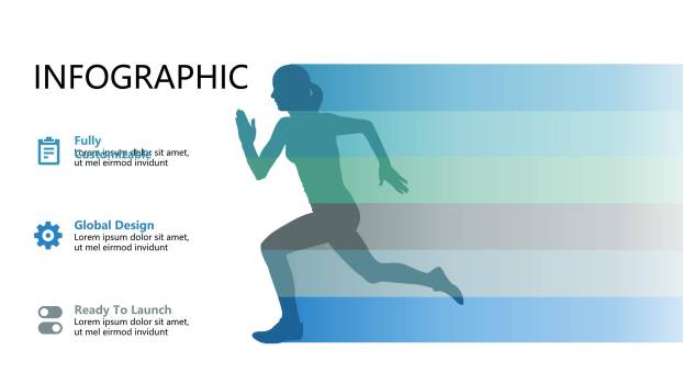 蓝色商务人物PPT图表模板6