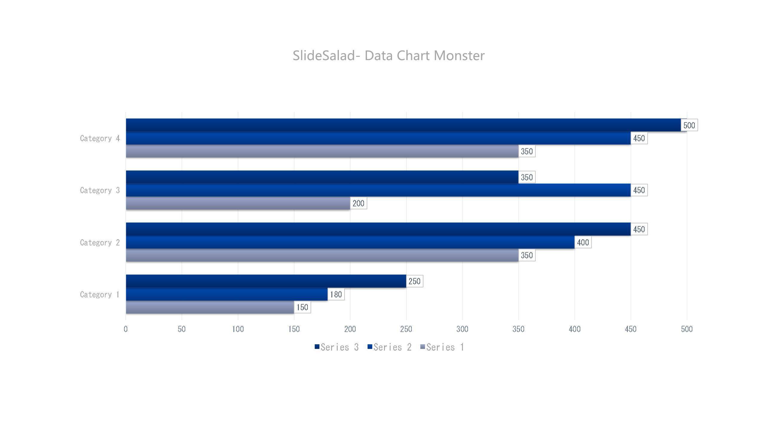 蓝色数据可视化图表PPT图表模板8