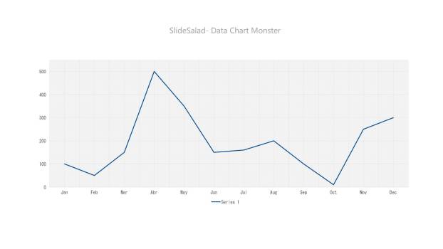 蓝色数据可视化图表PPT图表模板1