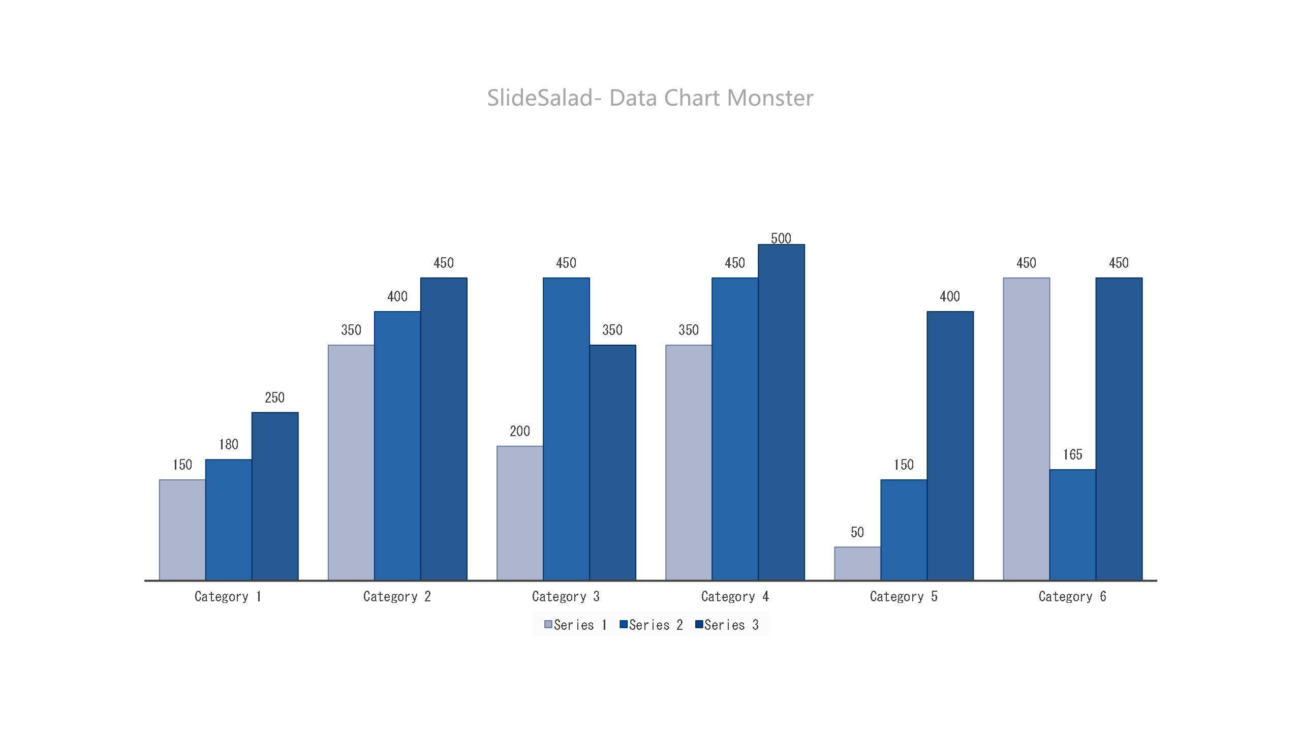 蓝色数据可视化图表PPT图表模板4