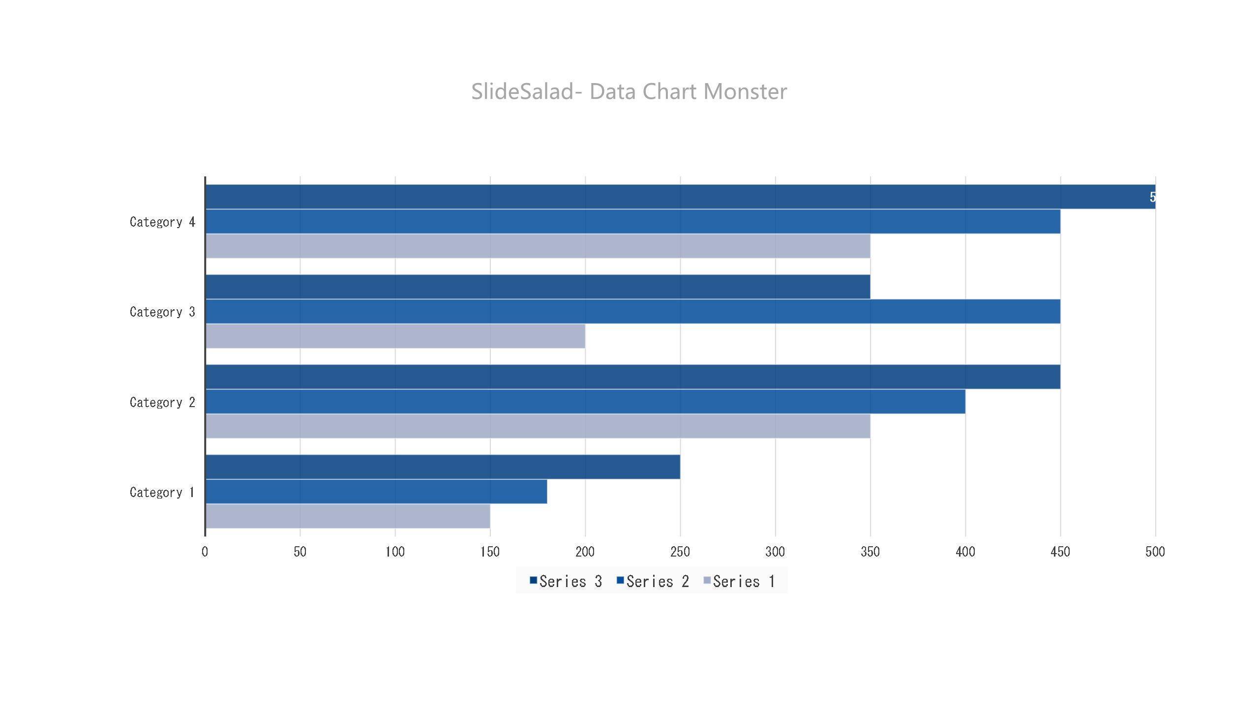 蓝色数据可视化图表PPT图表模板7
