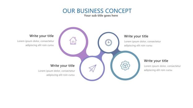 蓝紫色系设计PPT图表模板PPT图表模板8