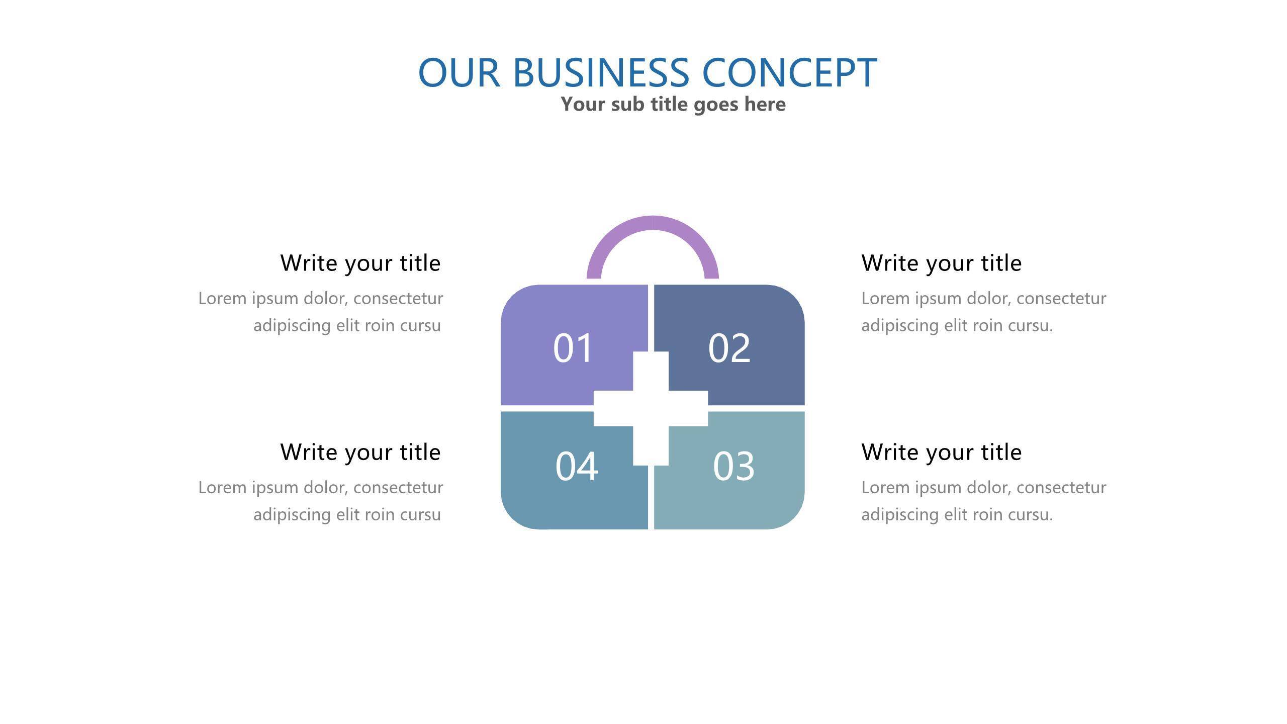 蓝紫色系设计PPT图表模板PPT图表模板2