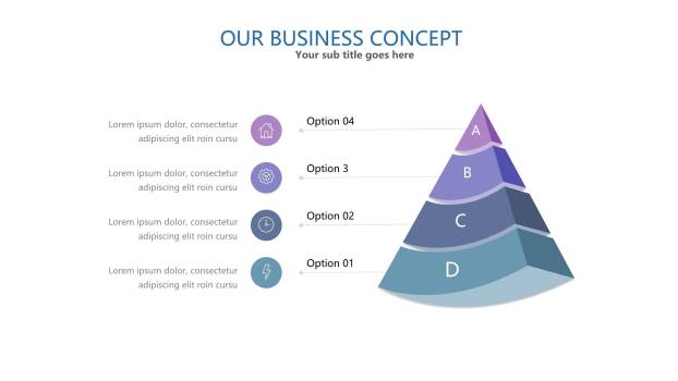 蓝紫色系设计PPT图表模板PPT图表模板3