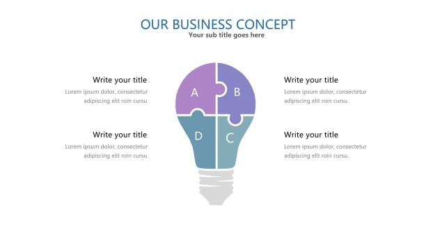 蓝紫色系设计PPT图表模板PPT图表模板6