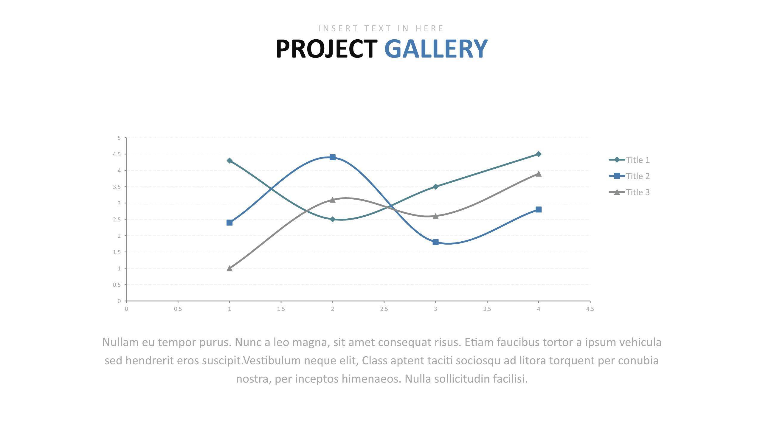 绿色百分比图表PPT图表模板4