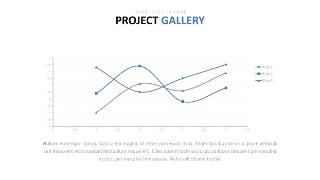 绿色百分比图表PPT图表模板4