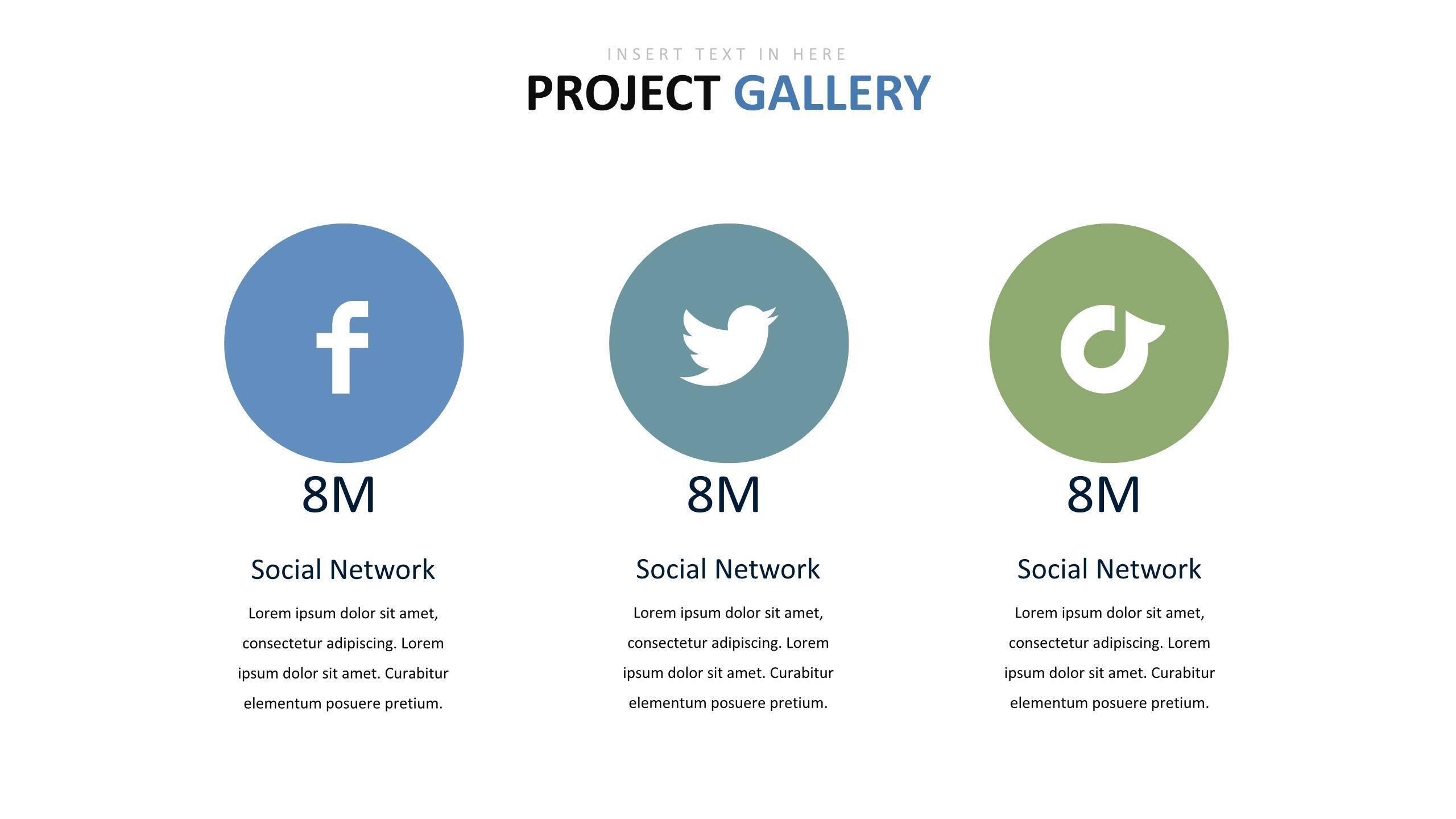 绿色百分比图表PPT图表模板7